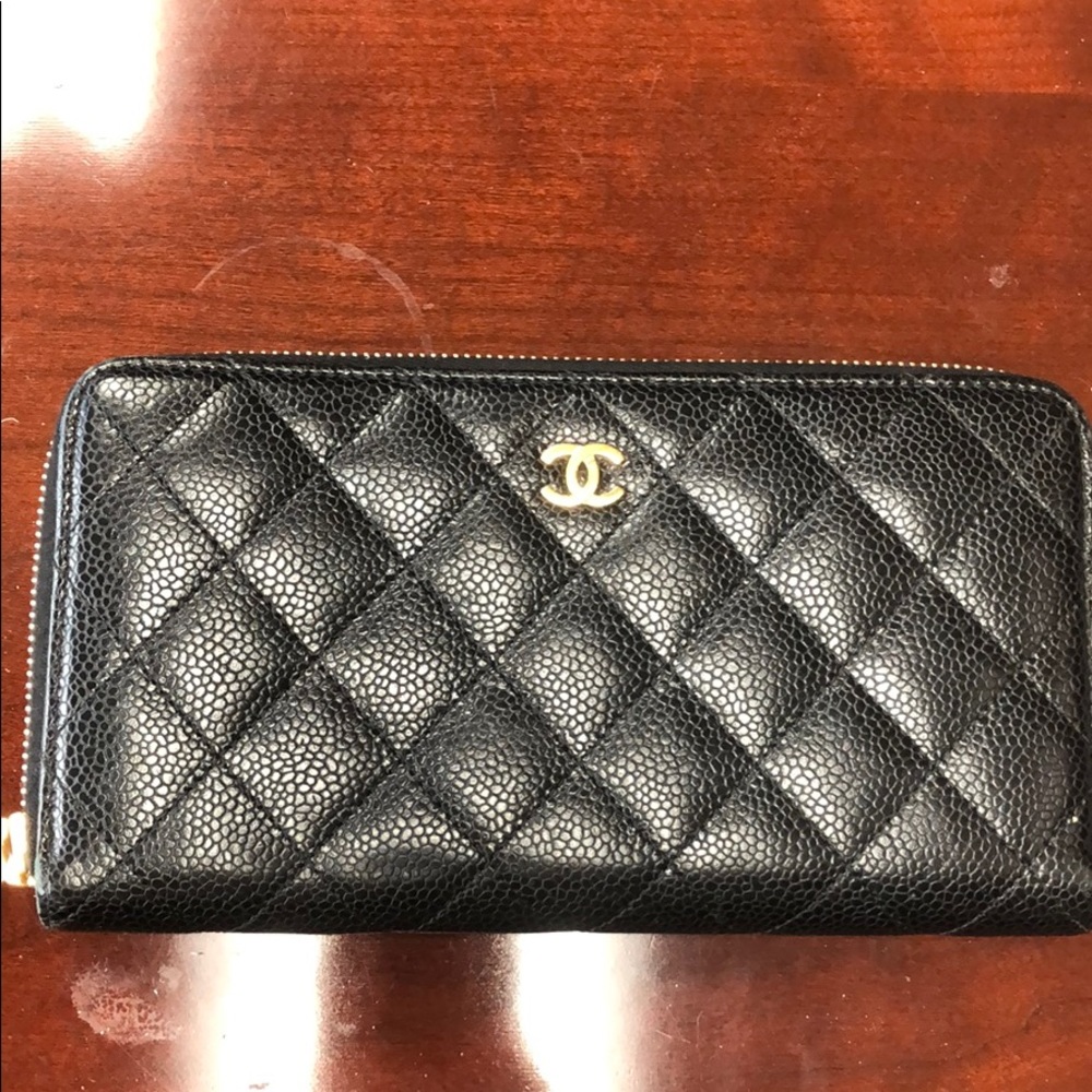 Chanel Caviar Quilted Wallet
